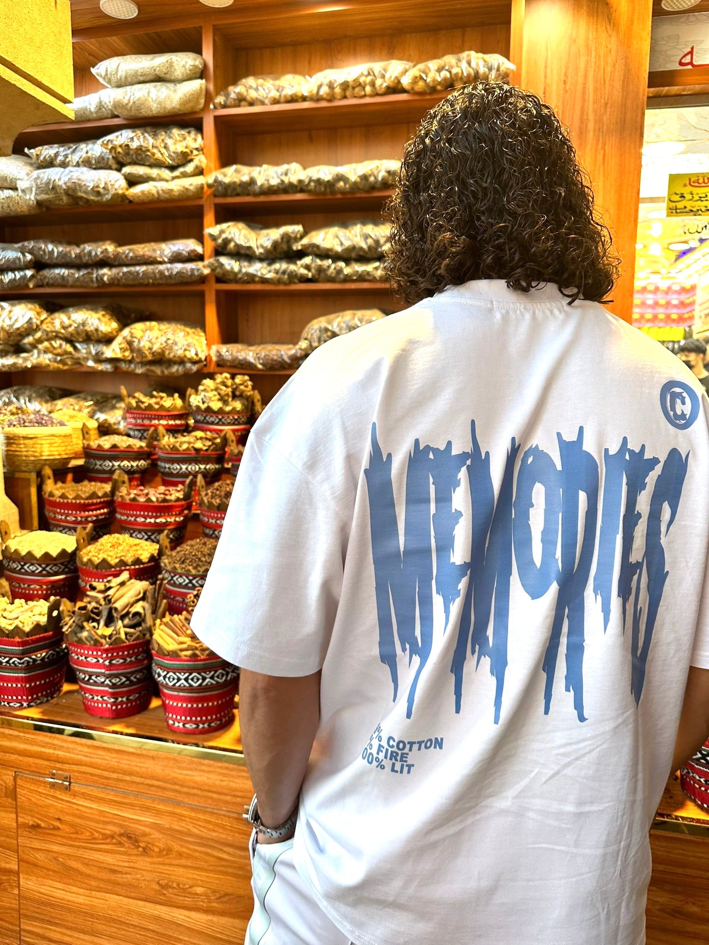 BORN IN HELL SHIRT - BLUE