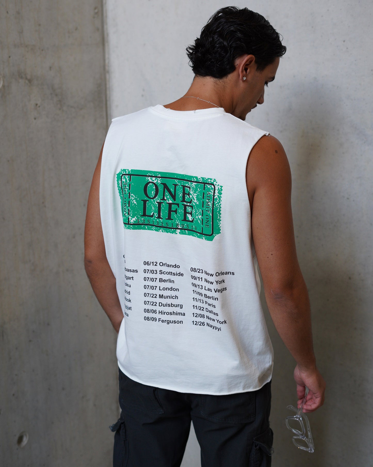 ONE LIFE TANK - WHITE GREEN