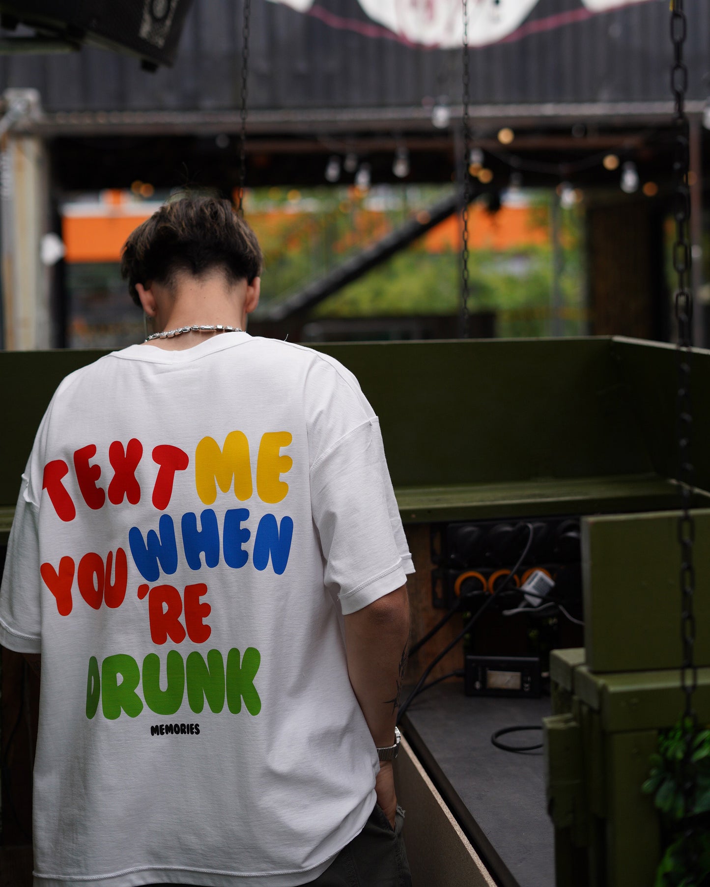 TEXT ME WHEN YOU'RE DRUNK SHIRT - WHITE