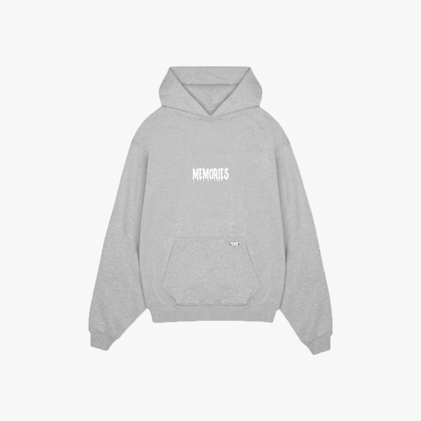 BORN IN HELL HELL HOODIE - GREY