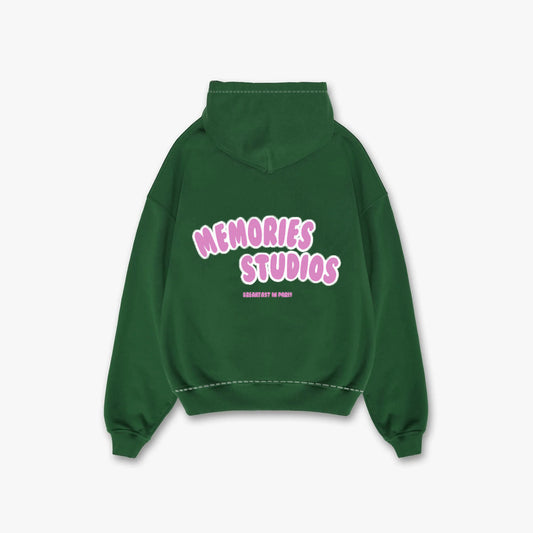 BUBBLEGUM HOODIE - WASHED GREEN