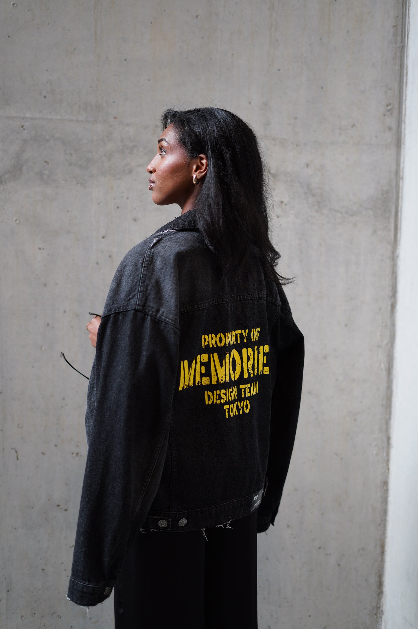 PROPERTY OF MEMORIES DENIMJACKET - BLACK