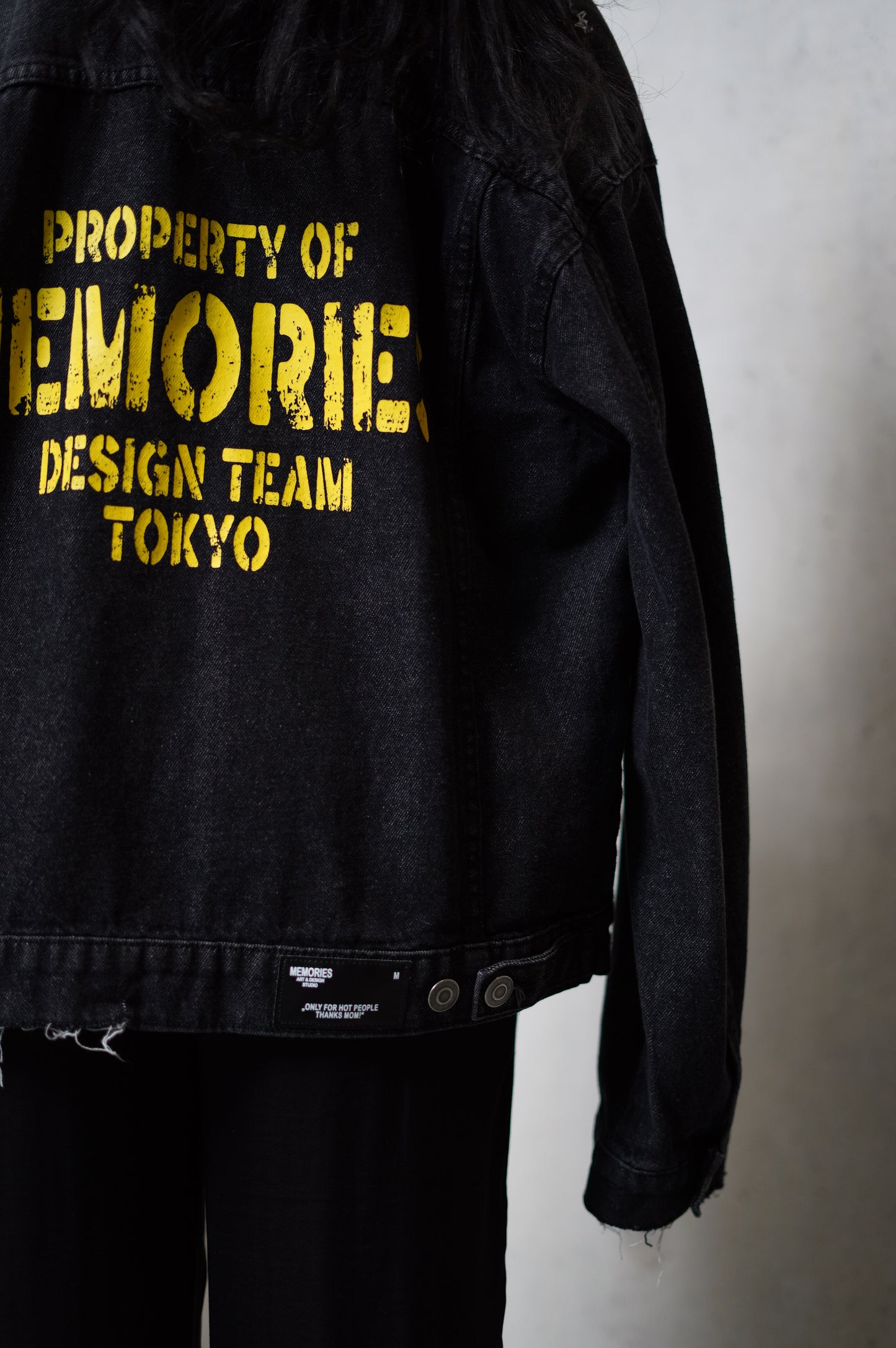 PROPERTY OF MEMORIES DENIMJACKET - BLACK