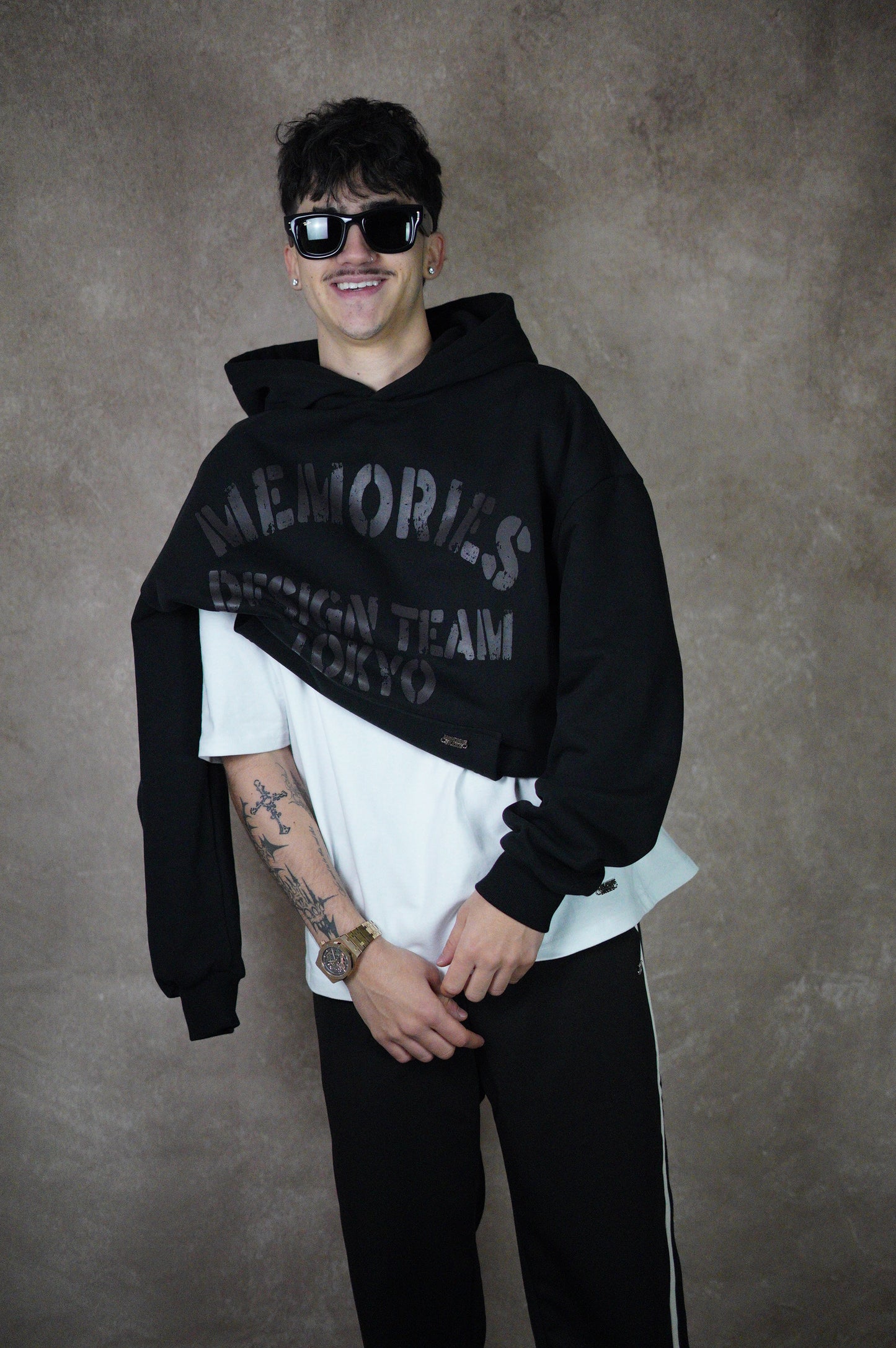 DESIGN TEAM TOKYO HOODIE - BLACK