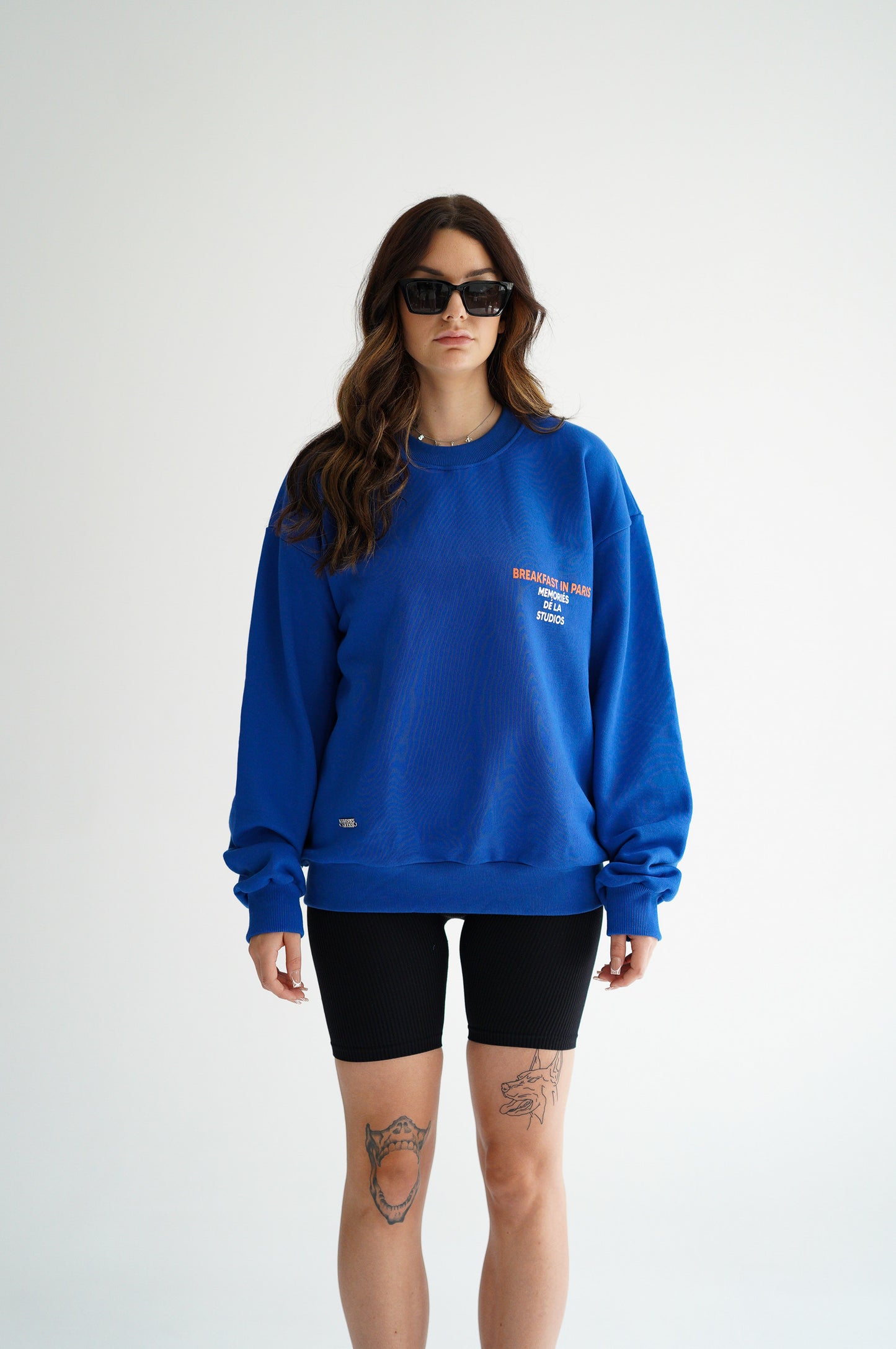 BREAKFAST IN PARIS SWEATER - COBALT