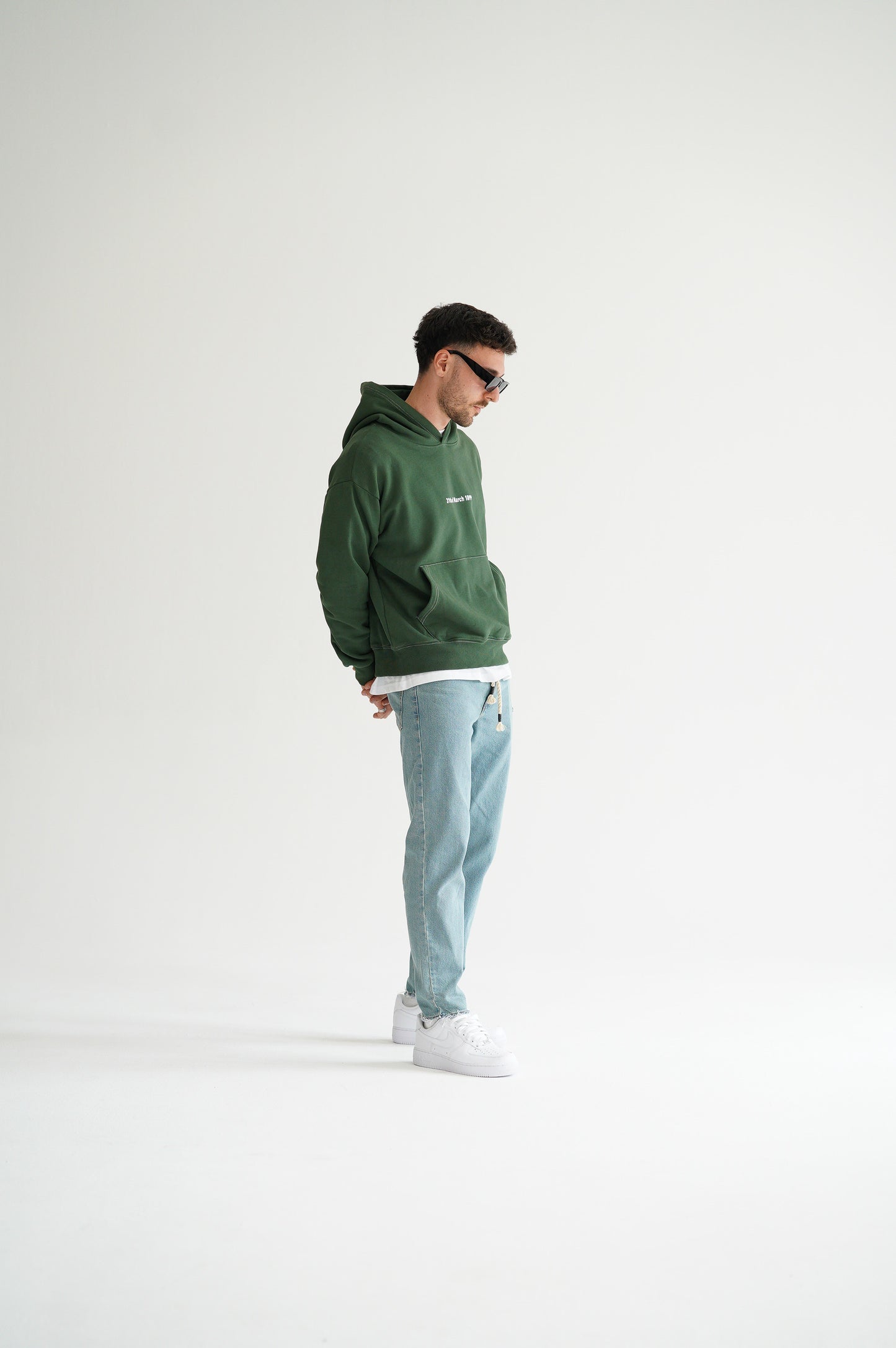 BUBBLEGUM HOODIE - WASHED GREEN