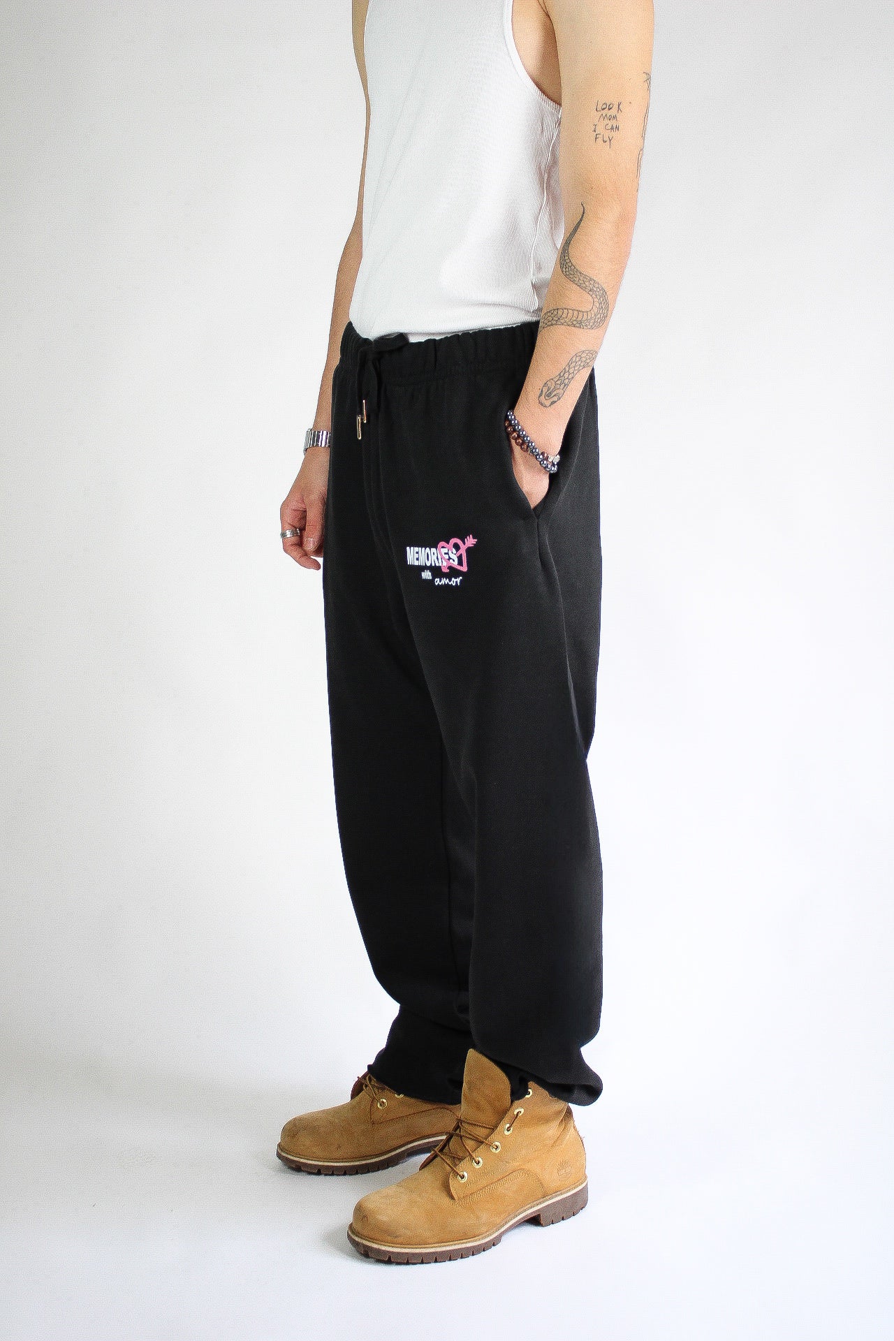 LATE NIGHT TRANK PANTS - BLACK