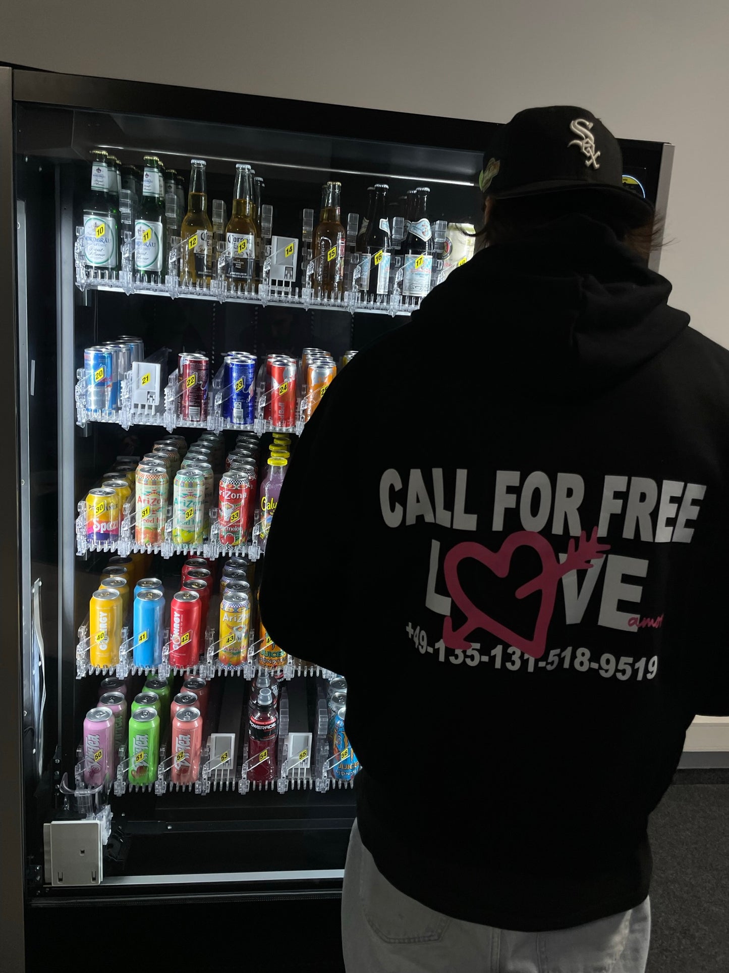 CALL FOR FREE LOVE HOODIE - BLACK