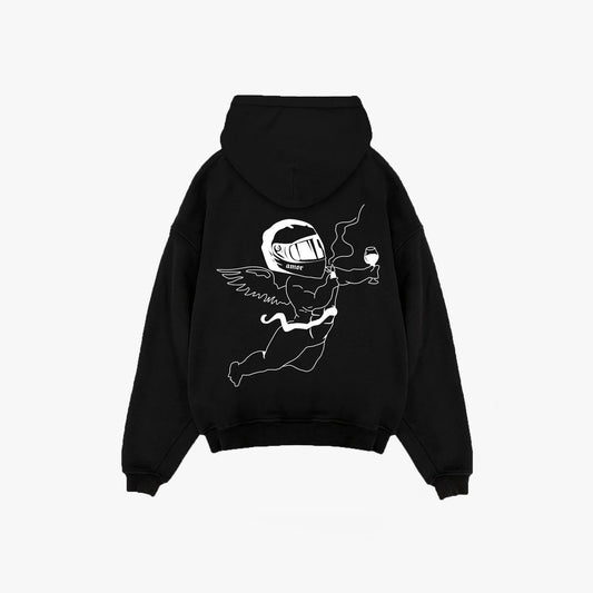 CALL FOR AMOR HOODIE - BLACK