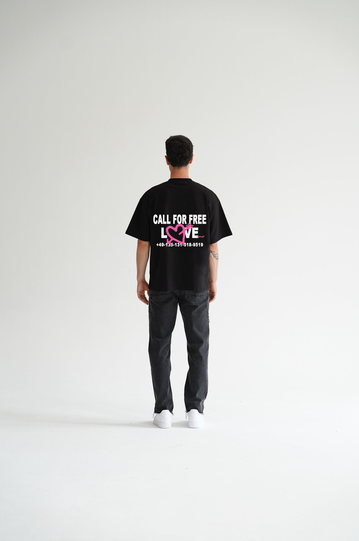 CALL FOR FREE LOVE SHIRT - BLACK