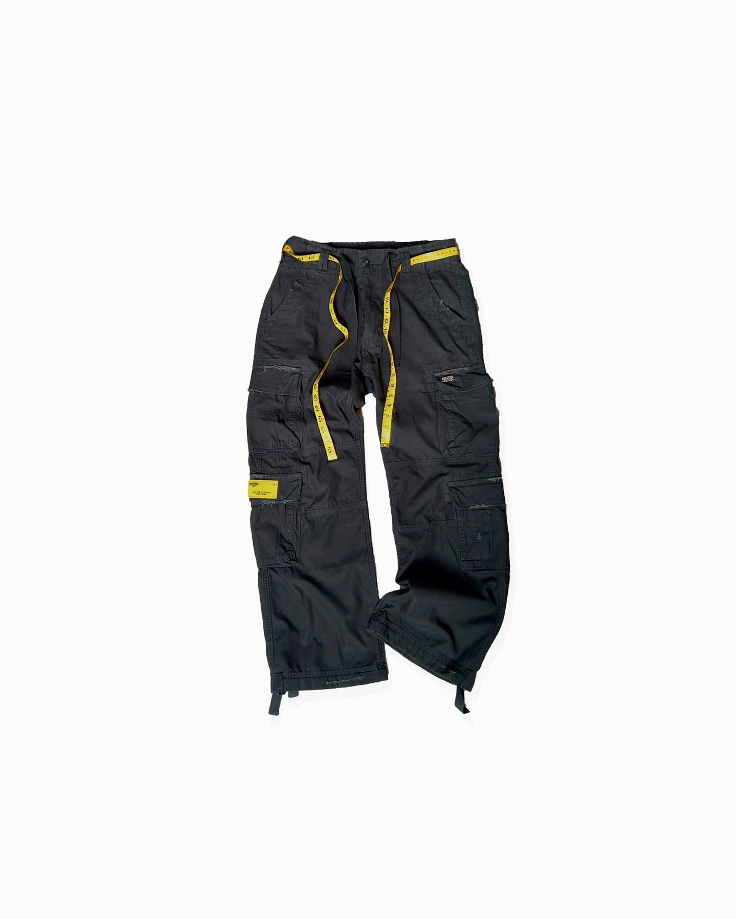 HANDMADE RIPPED CARGO - GREY