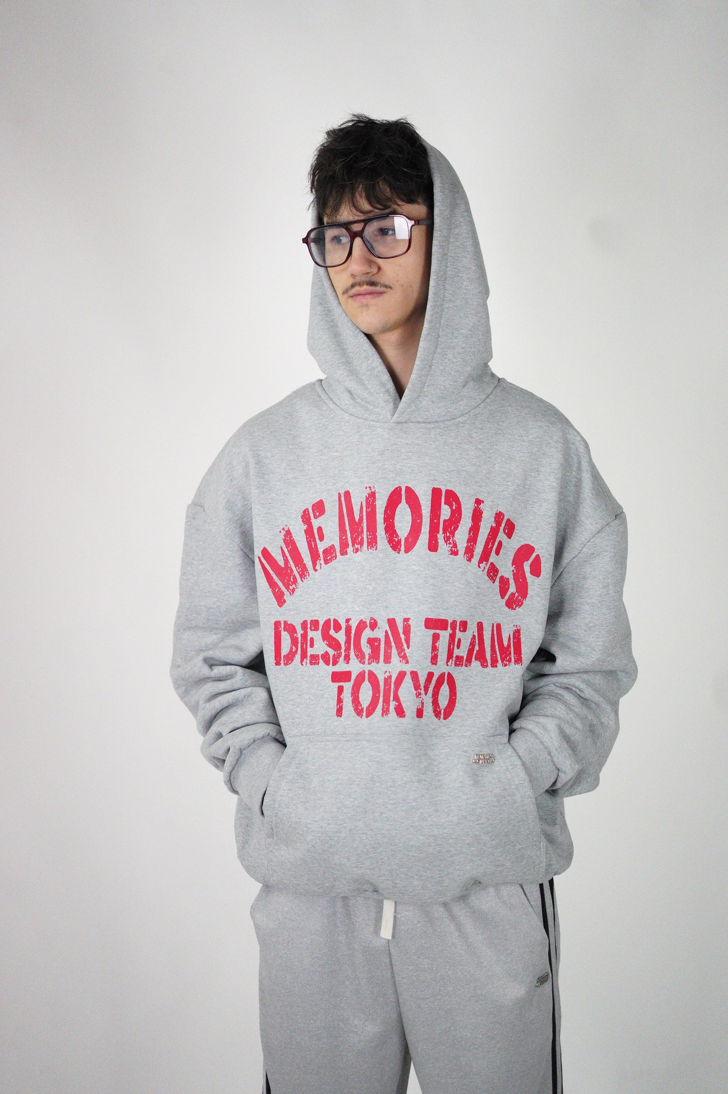 DESIGN TEAM TOKYO HOODIE - GREY