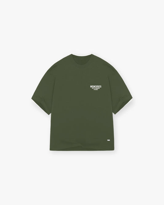 MEMORIES ESSENTIALS SHIRT - FOREST GREEN