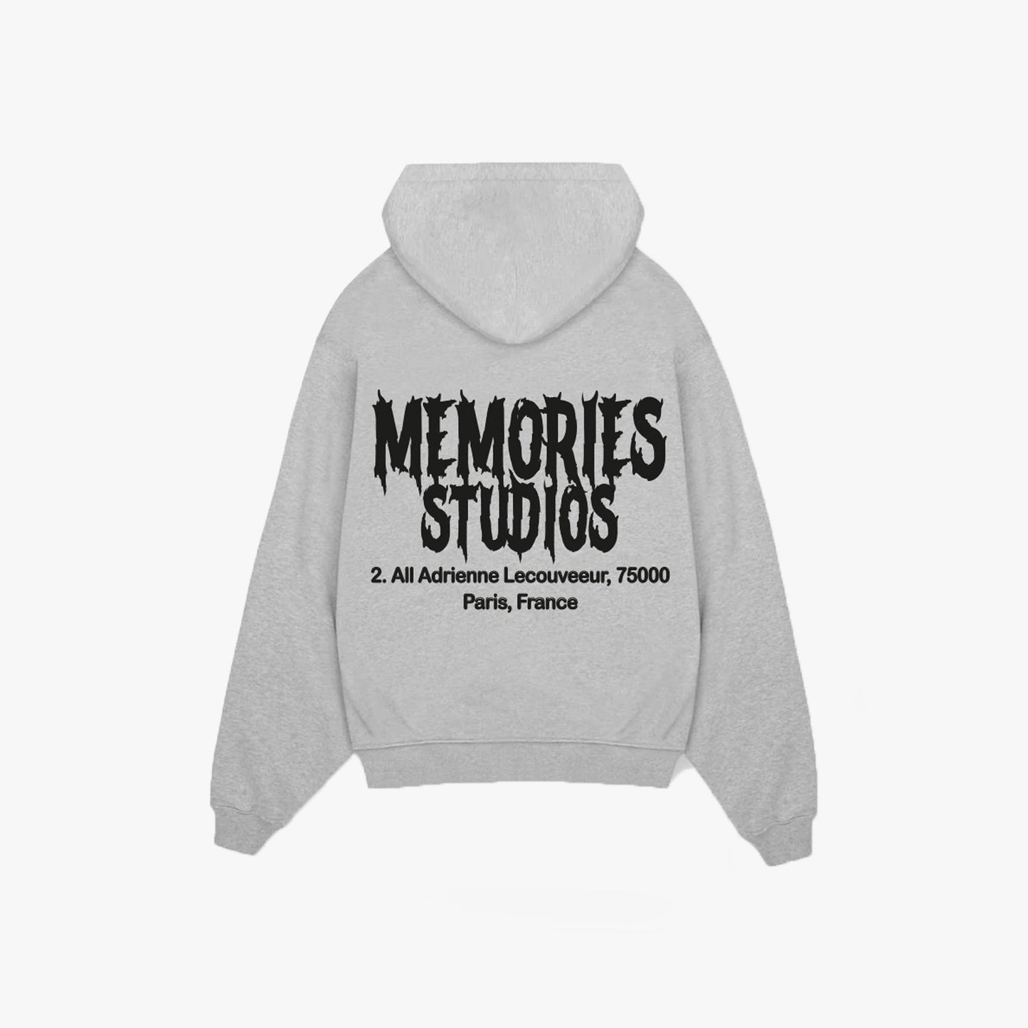 BREAKFAST IN PARIS ZIP HOODIE - GREY