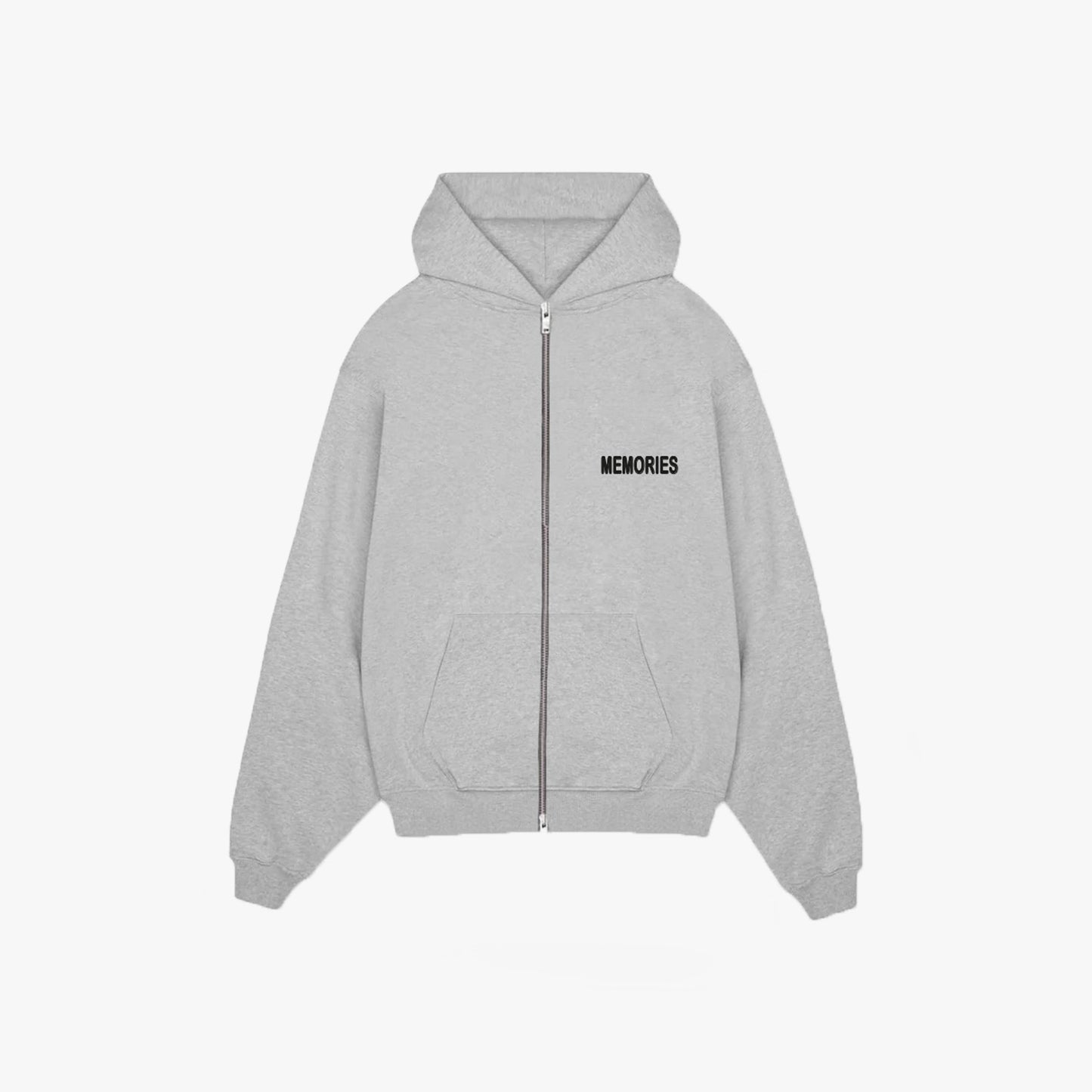 BREAKFAST IN PARIS ZIP HOODIE - GREY