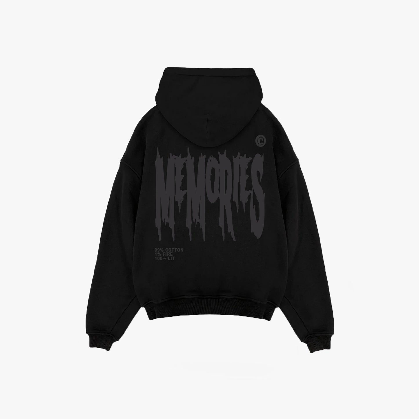 DIE WITH MEMORIES HOODIE - DARK BLACK