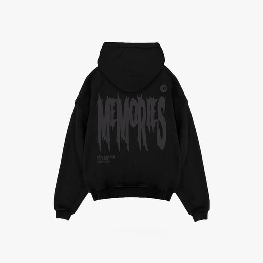 DIE MITH MEMORIES ZIP HOODIE - BLACK