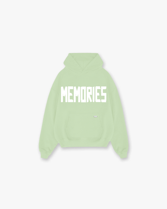 MEMORIES ESSENTIALS HOODIE - MINT GREEN