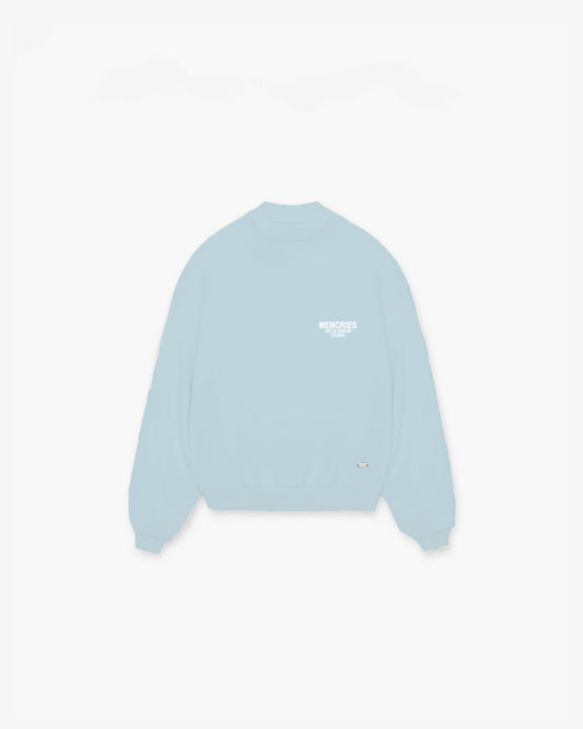 MEMORIES ESSENTIALS SWEATER - OCEAN BLUE