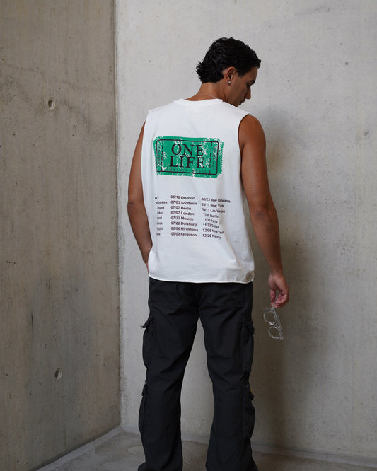 ONE LIFE TANK - WHITE GREEN