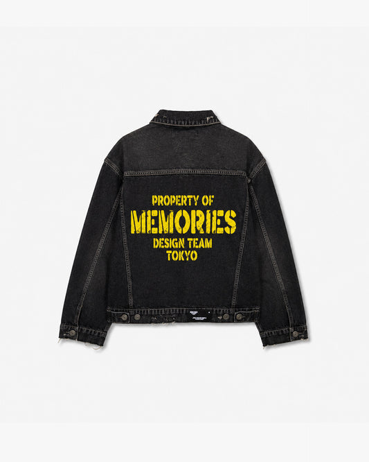 PROPERTY OF MEMORIES DENIMJACKET - BLACK