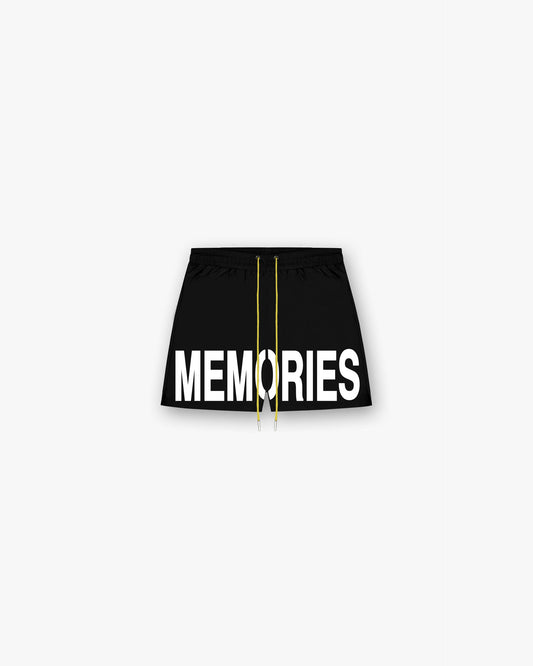 MEMORIES SWIM SHORTS - BLACK