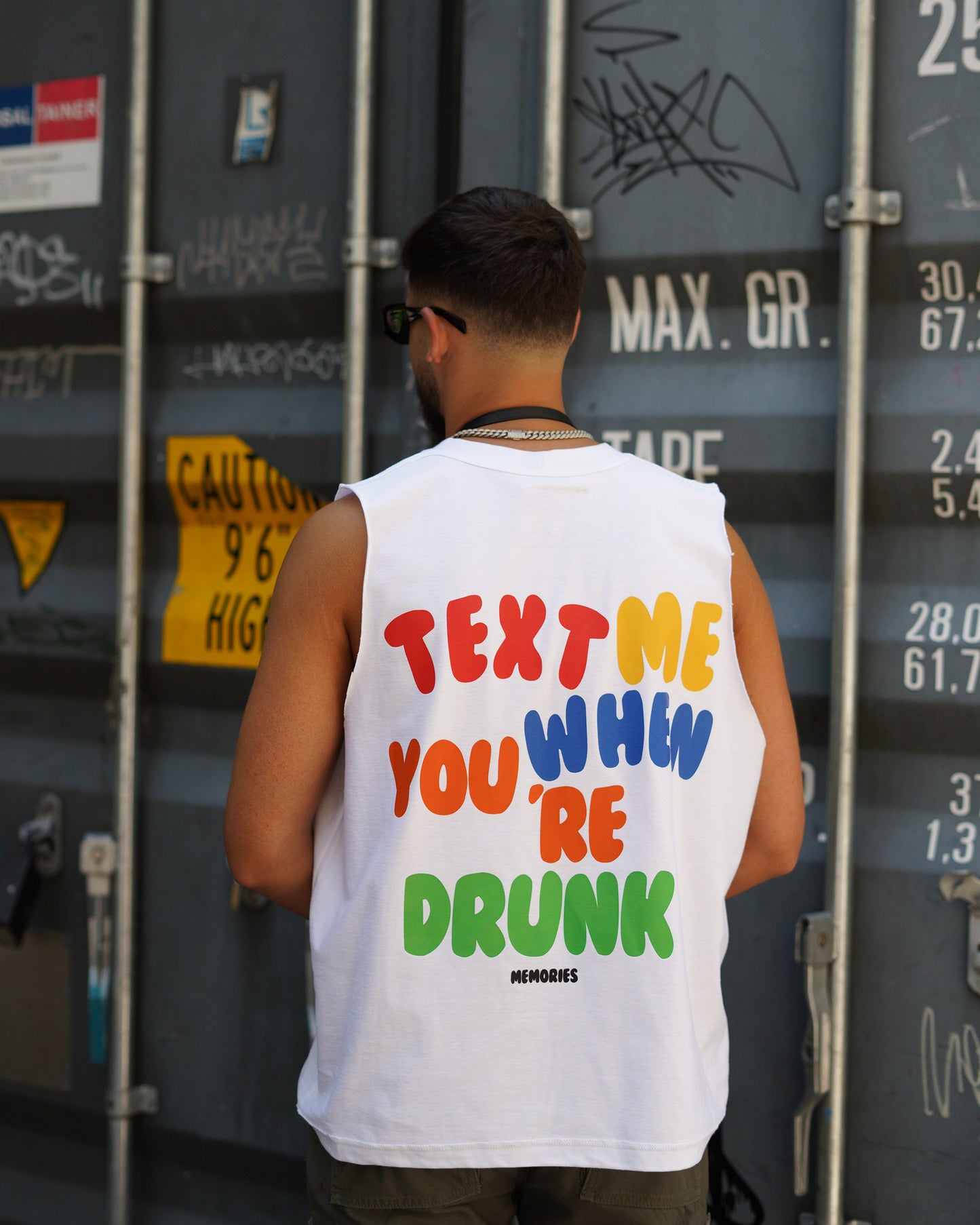 TEXT ME WHEN YOU'RE DRUNK TANK - WHITE