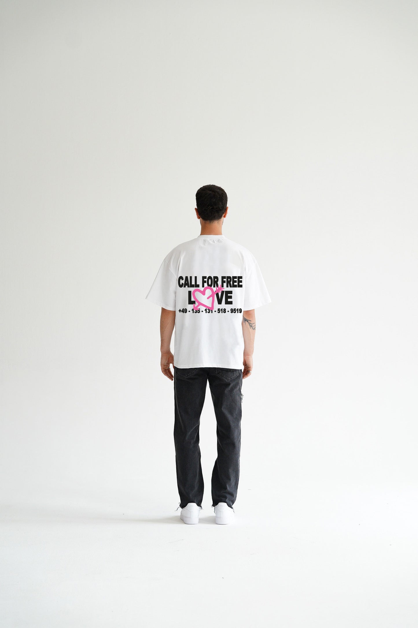 CALL FOR FREE LOVE SHIRT - WHITE